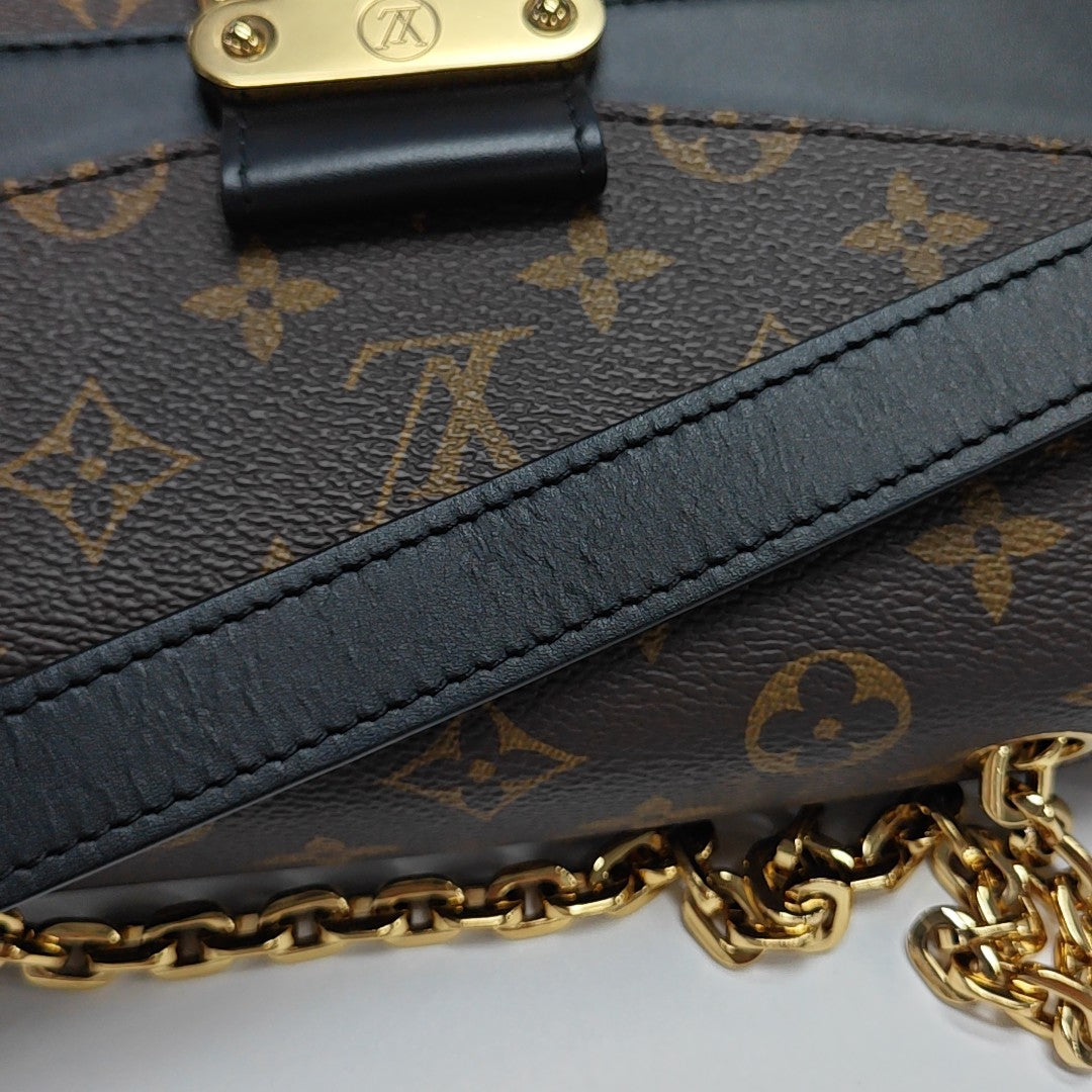 MARCEAU Monogram Coated Canvas Brown