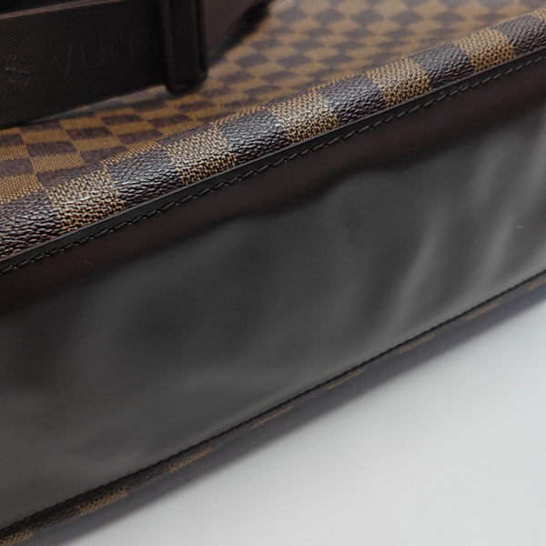 SPENCER Damier Ebene Coated Canvas Brown