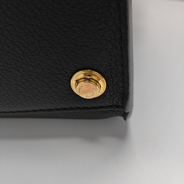 ON MY SIDE MM Monogram Calfskin Black
