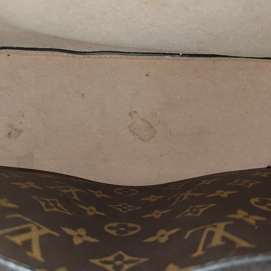 NÉONOÉ MM Monogram Coated Canvas Brown