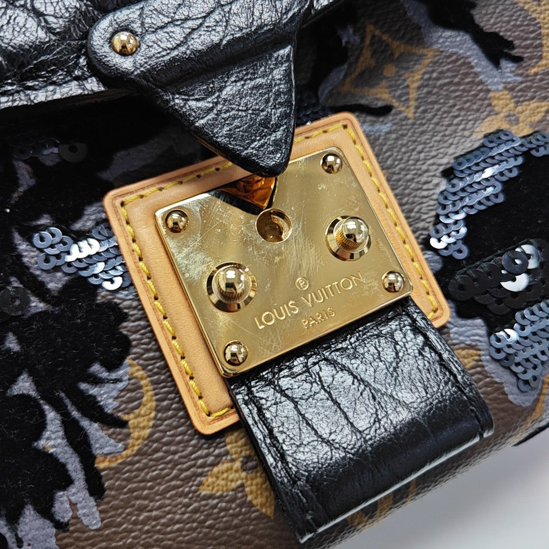 FLEUR DE JAIS Monogram Coated Canvas Brown
