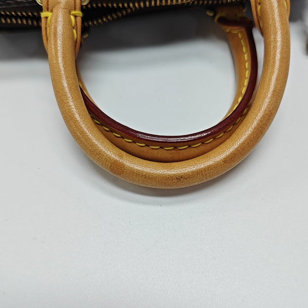 SPEEDY Nano Monogram Coated Canvas Brown