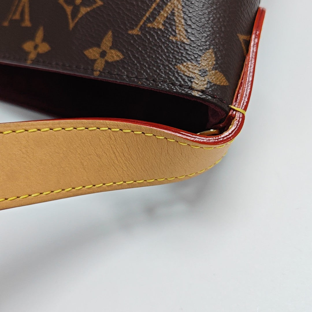ALL IN GM Monogram Coated Canvas Brown