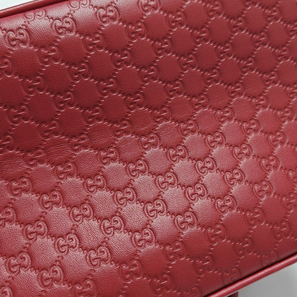 Microguccissima Monogram Calfskin Red