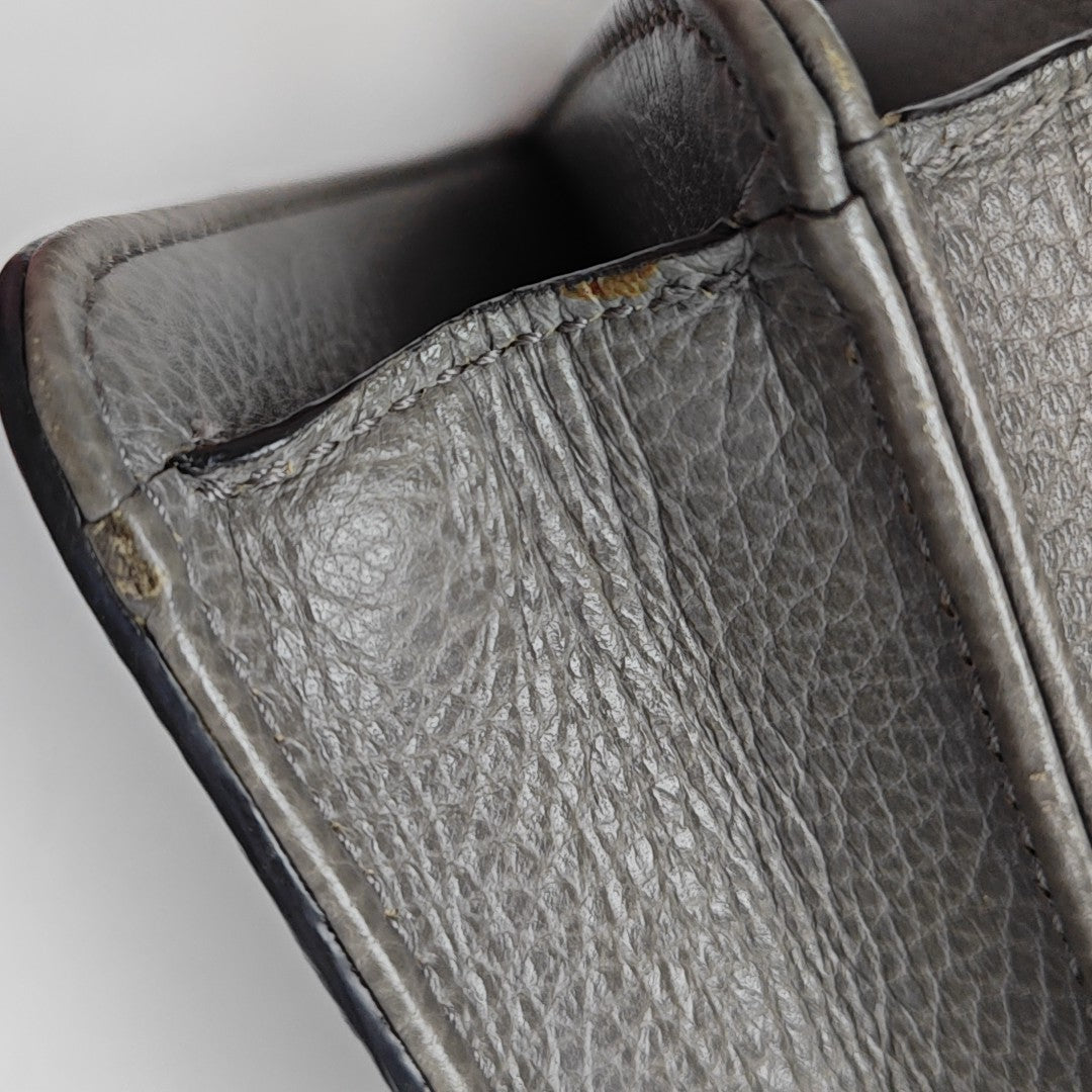 Interlocking G Small Calfskin Gray
