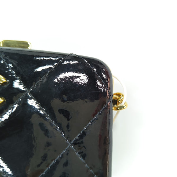 Quilted Lambskin Shoulder Bag Black
