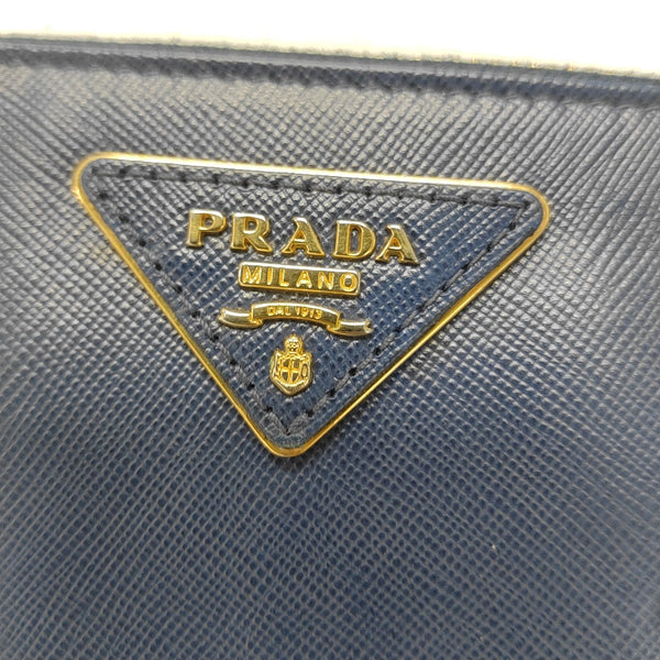 Zippy Wallet Saffiano Calfskin Blue Wallet