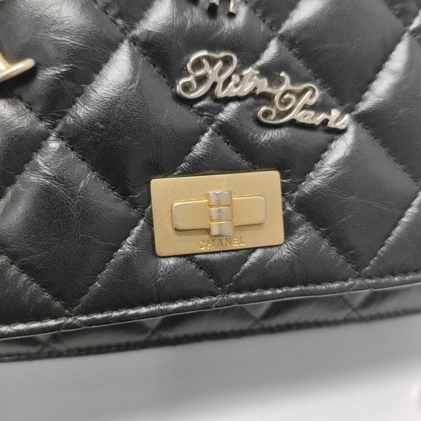 2.55 WOC Quilted Calfskin Black