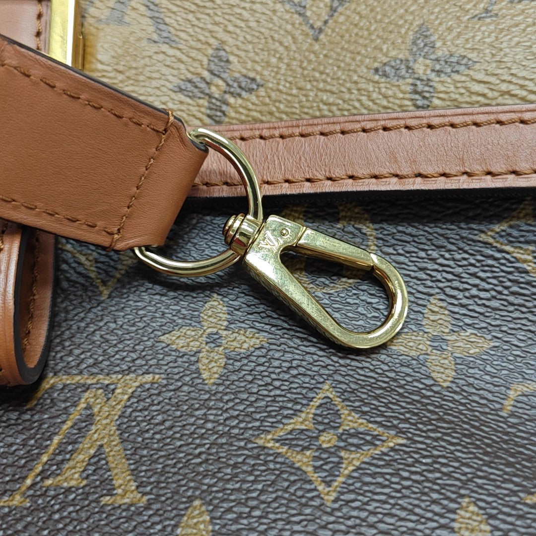 DAUPHINE MM Monogram Coated Canvas Brown