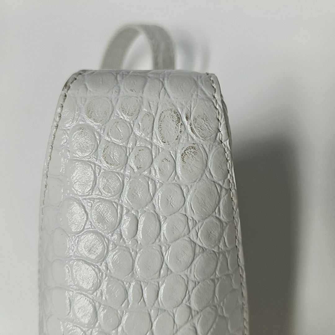 Calfskin Shoulder Bag White