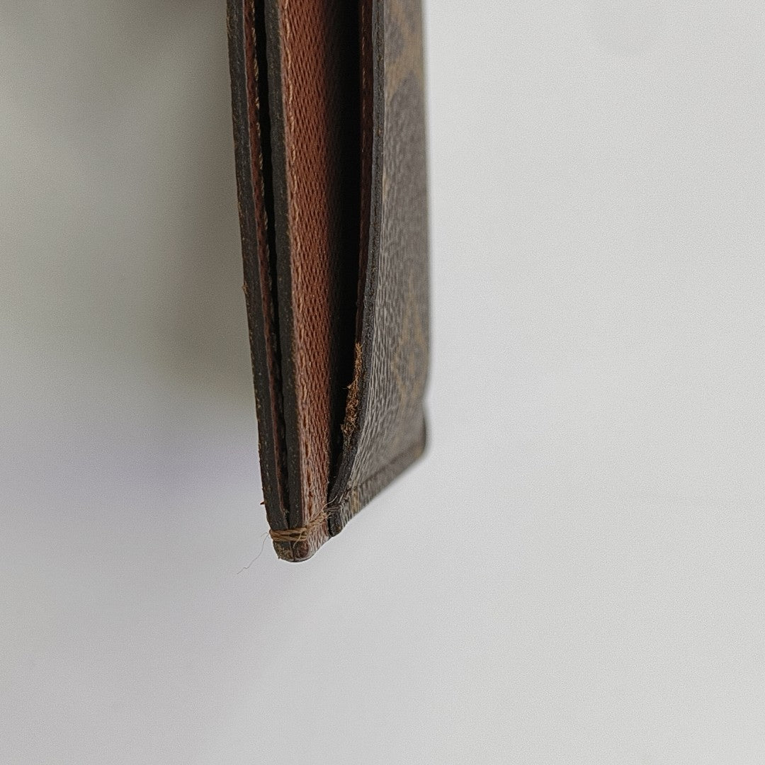 Monogram Coated Canvas Card Holder Brown