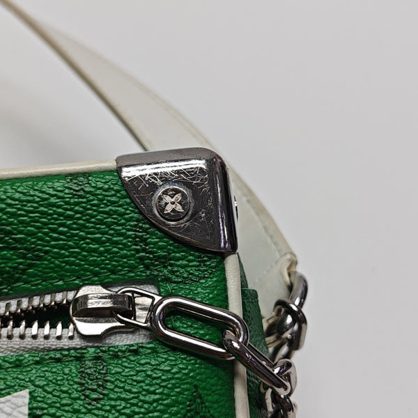 SOFT TRUNK Mini Monogram Coated Canvas Green