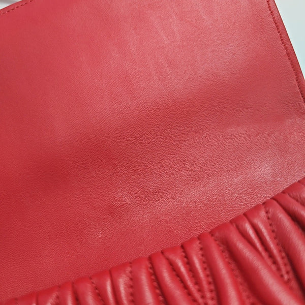 Quilted Lambskin Shoulder Bag Red