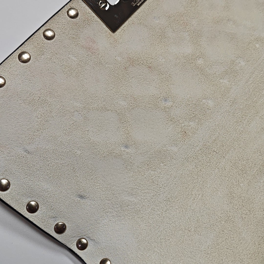 Spike Up Quilted Lambskin White