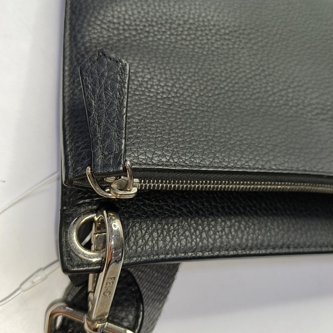 Calfskin Shoulder Bag Black