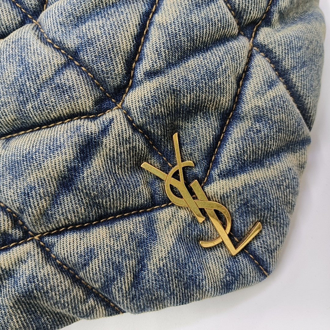 PUFFER Mini Quilted Denim Blue