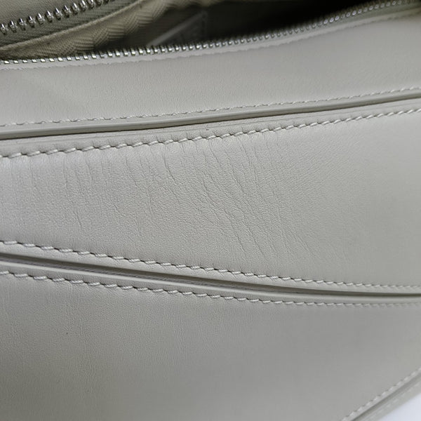 Puzzle Small Calfskin White