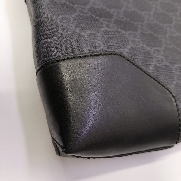 Rania Monogram Coated Canvas Black