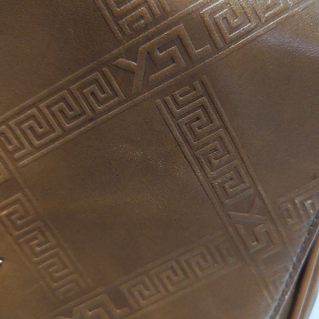 Calfskin Shoulder Bag Brown
