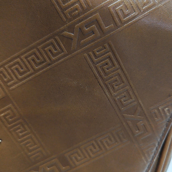 Calfskin Shoulder Bag Brown