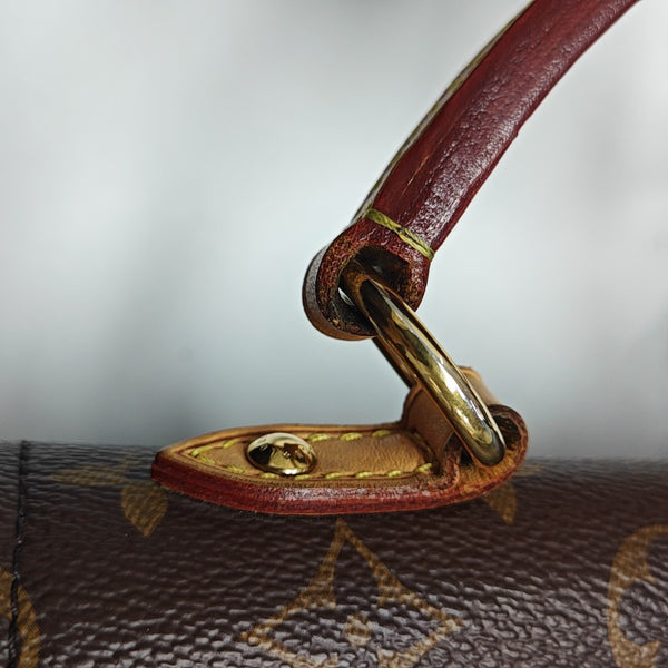 CLUNY PM Monogram Coated Canvas Brown