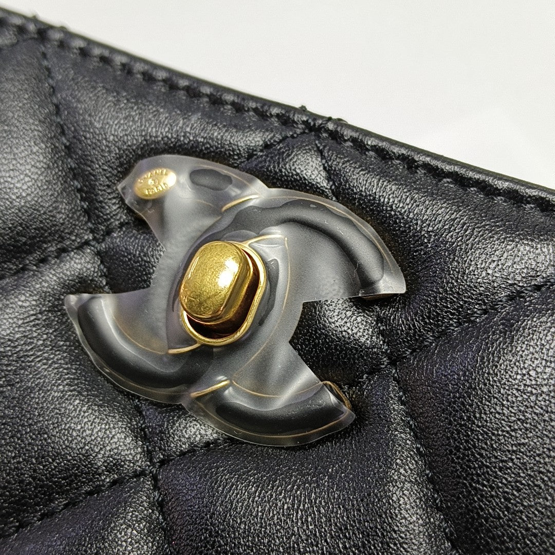 Quilted Lambskin Black