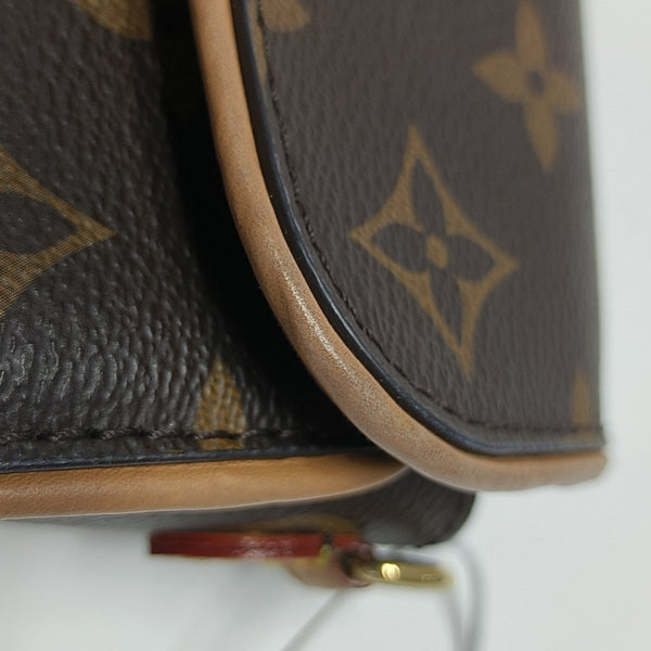 Pochette Camille Monogram Coated Canvas Brown