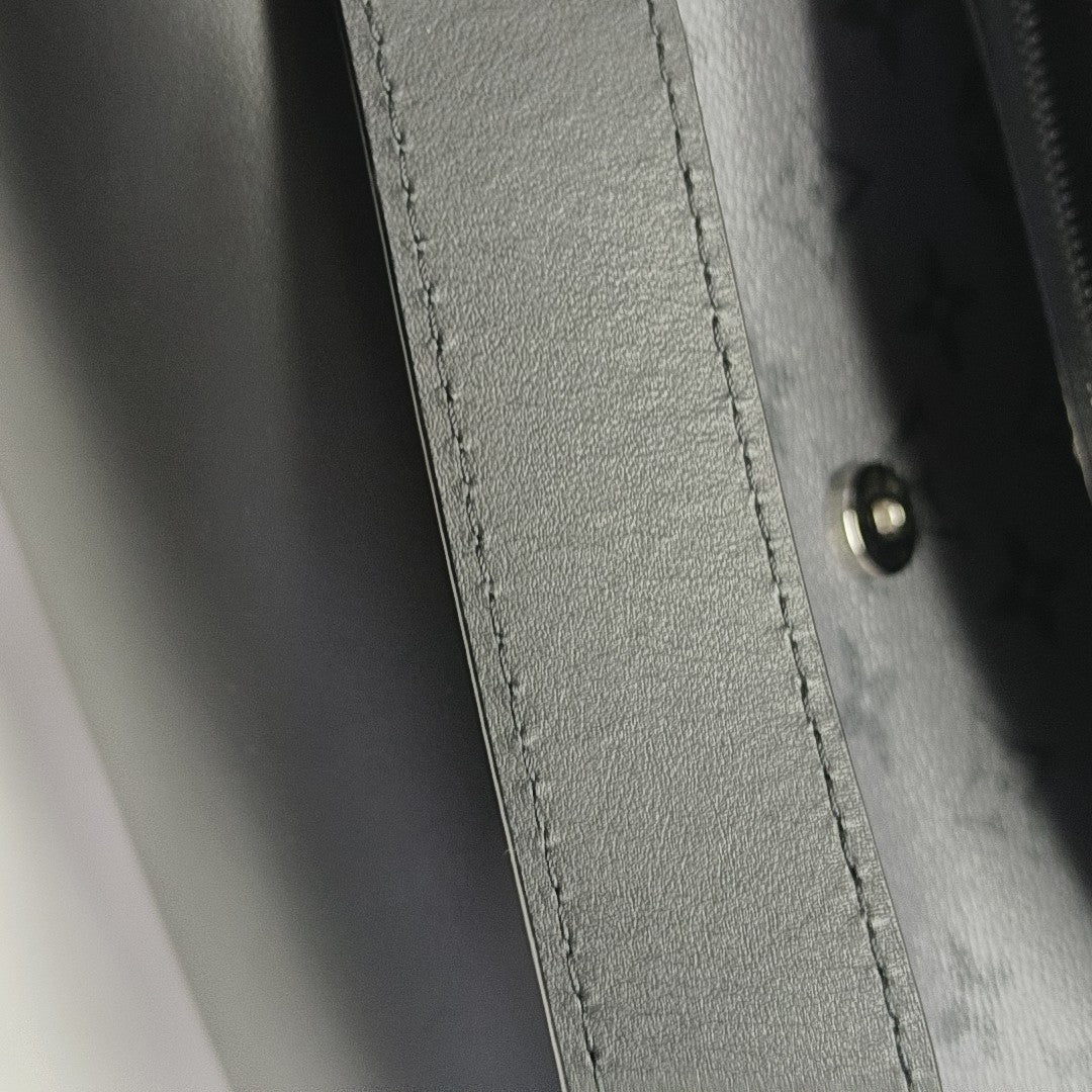 PULSE Monogram Coated Canvas Black