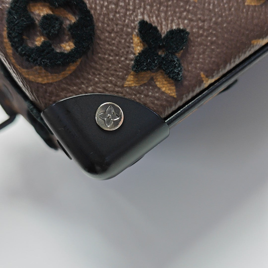 SOFT TRUNK Mini Monogram Coated Canvas Brown