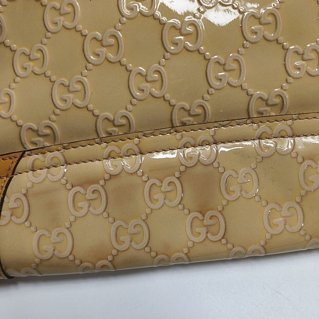 Monogram Patent Leather Beige