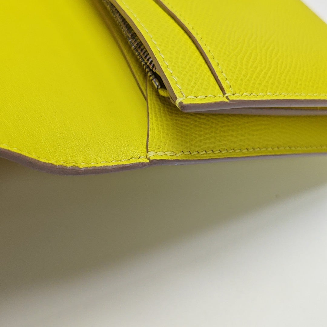 Constance 18 Epsom Yellow Wallet