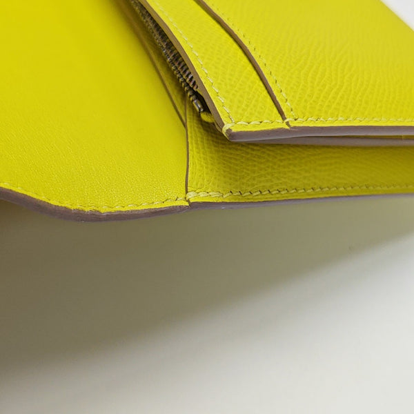 Constance 18 Epsom Yellow Wallet