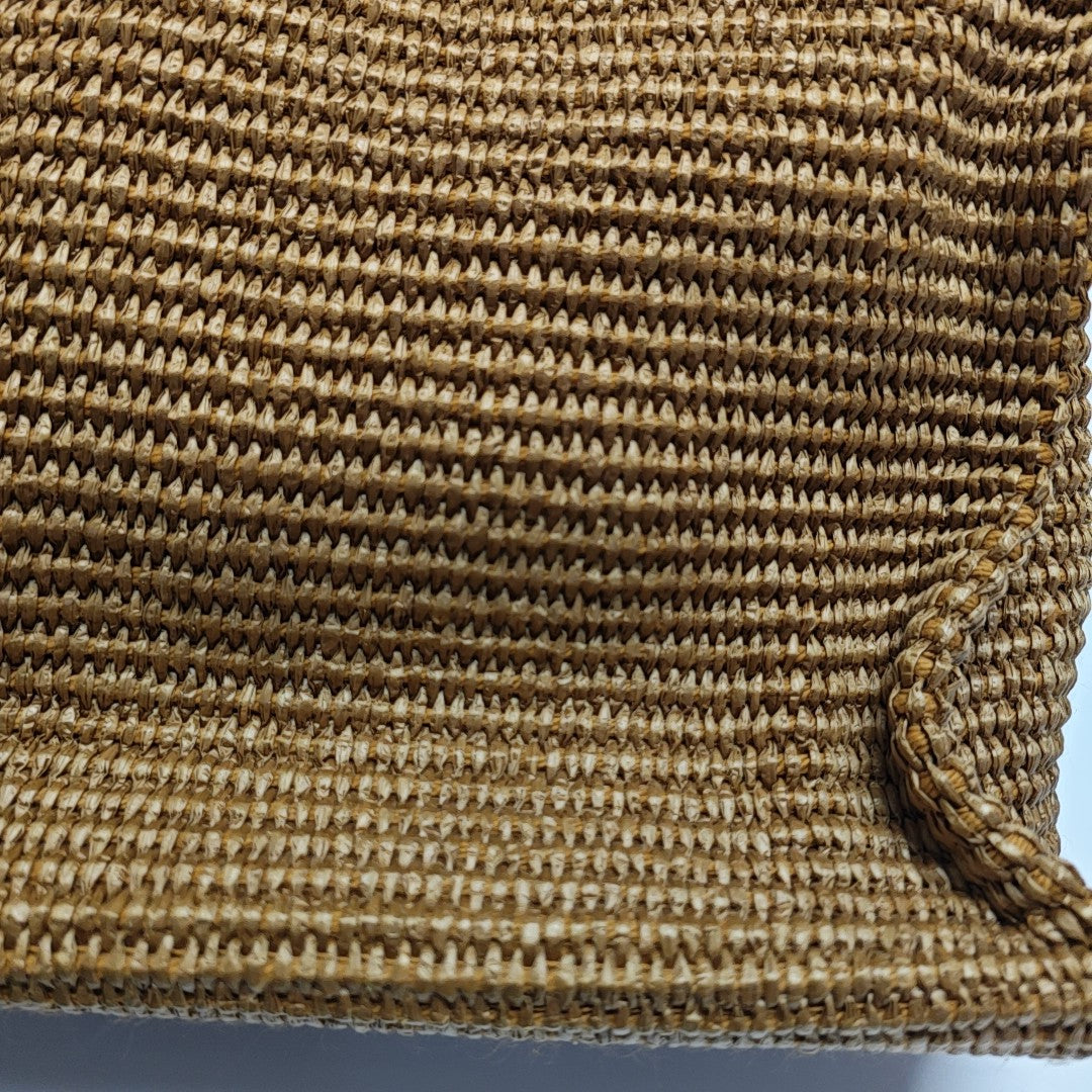 Straw Tote Bag Brown