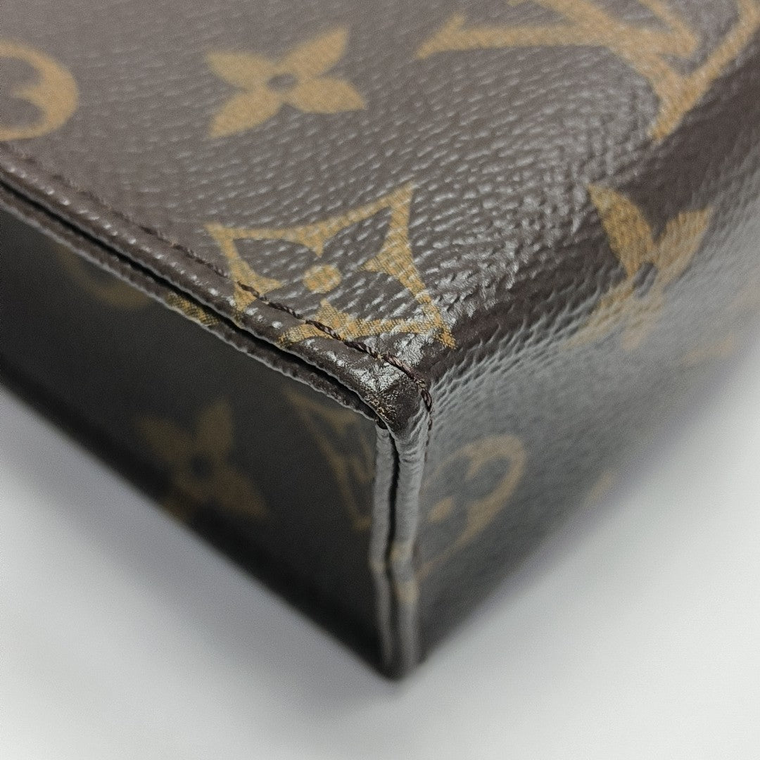 TOILET POCKET 26 Monogram Coated Canvas Brown