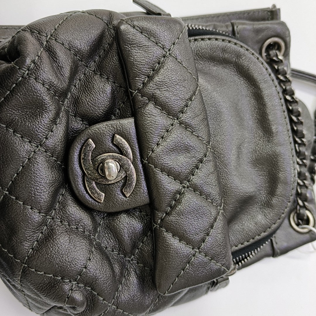 Quilted Calfskin Gray