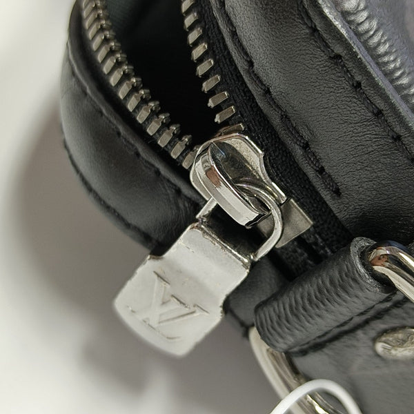 TRIO Monogram Coated Canvas Gray