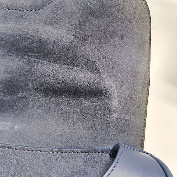 Authenticated pre-owned  Bobby Medium Calfskin Blue - Shoulder Bag at Looply