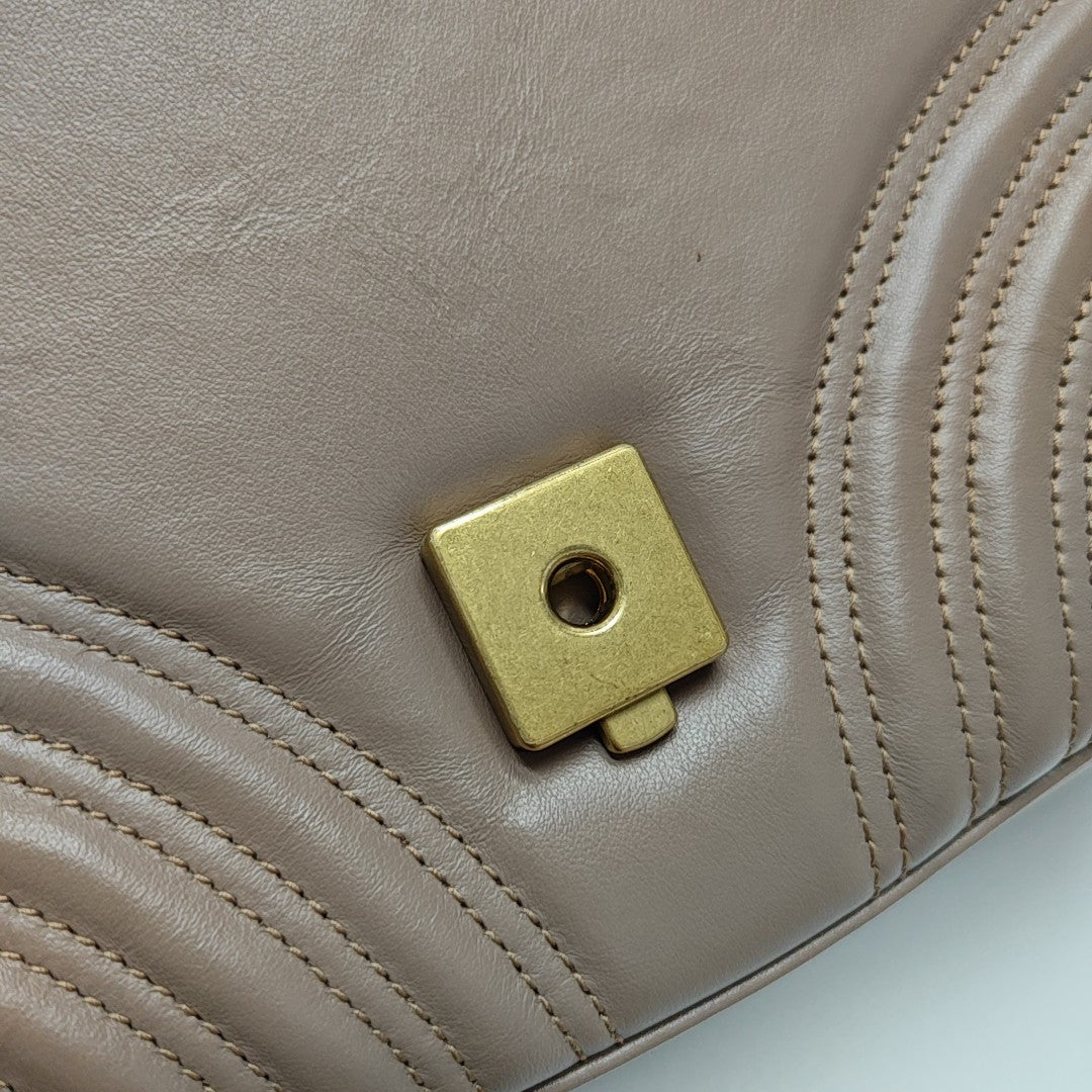 GG Marmont Small Quilted Calfskin Pink