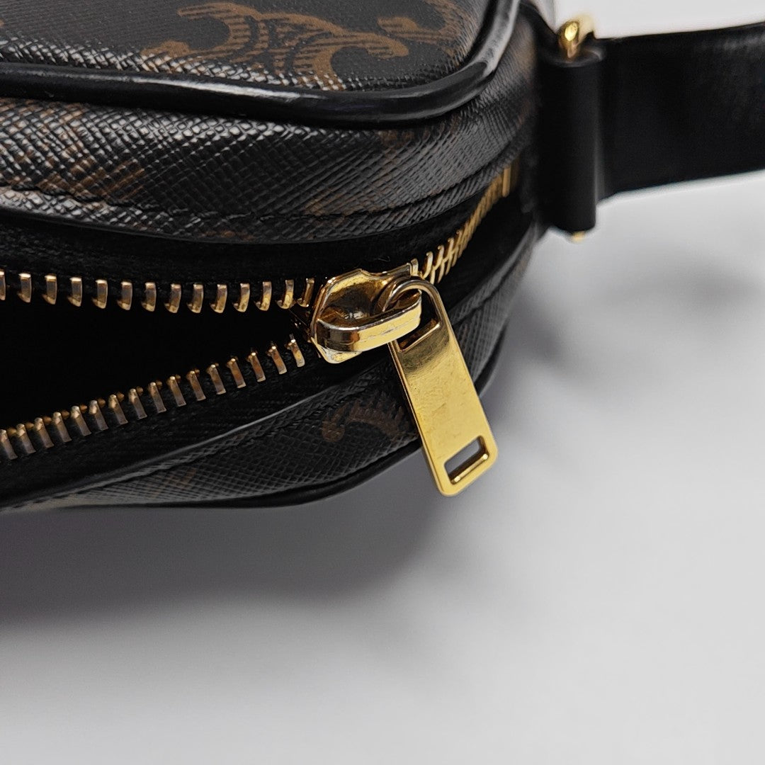 TRIOMPHE Medium Coated Canvas Black