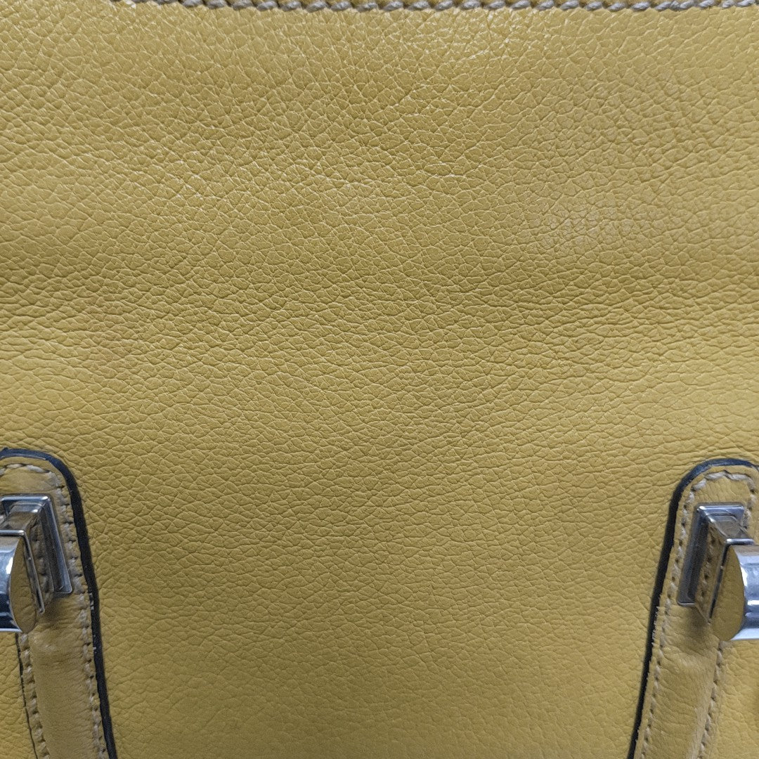 Calfskin Shoulder Bag Yellow