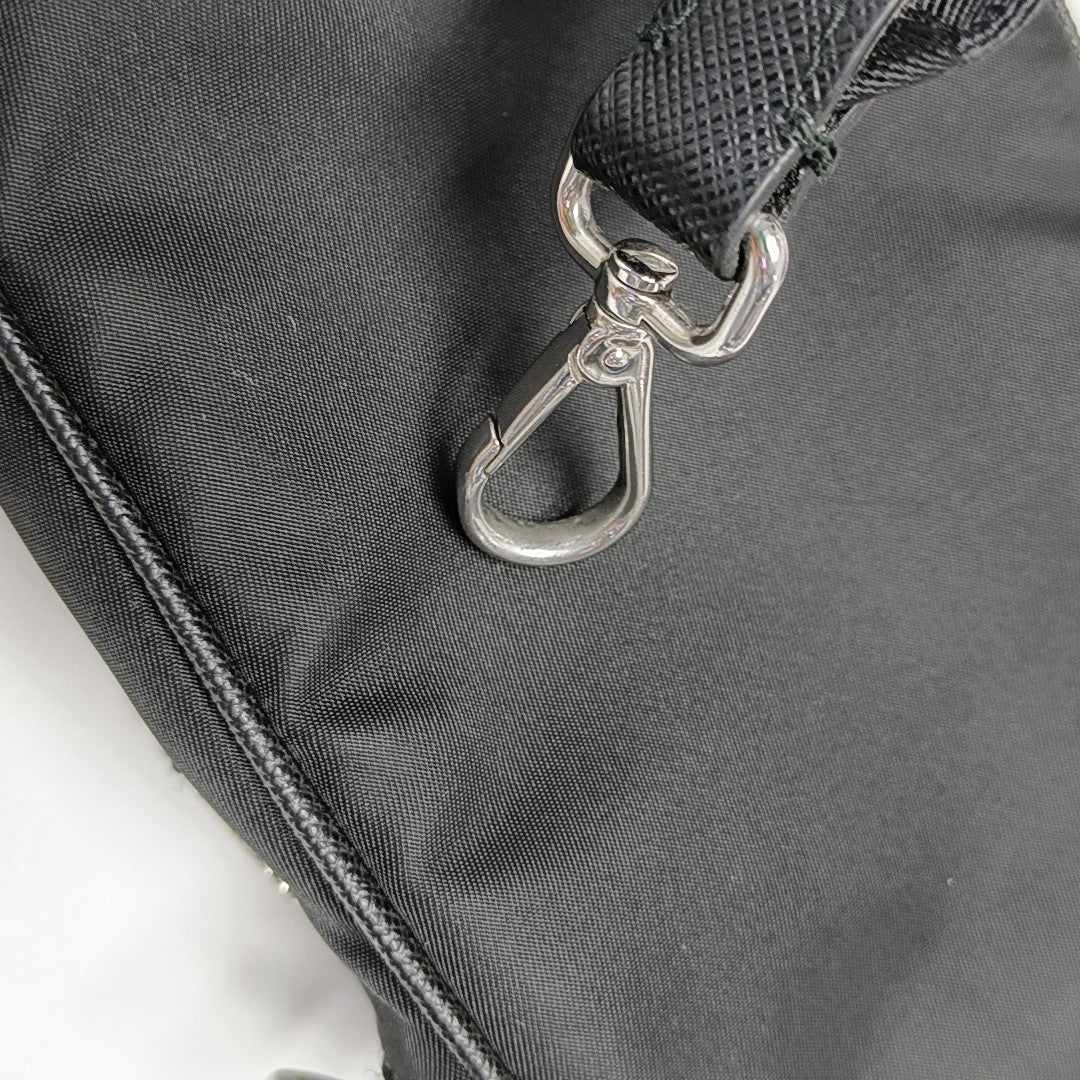 Nylon Shoulder Bag Black