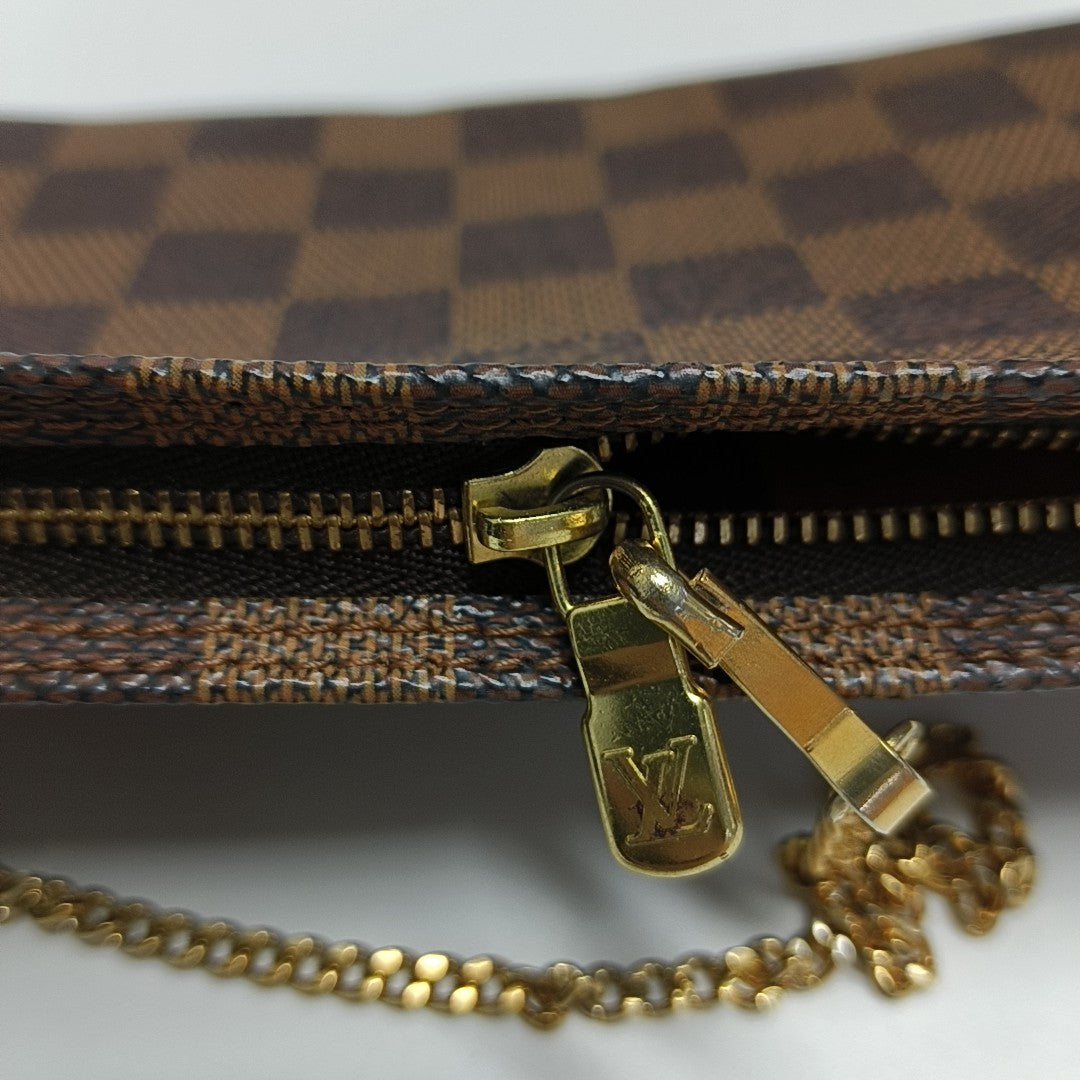 JOSÉPHINE 15 Damier Ebene Coated Canvas Brown