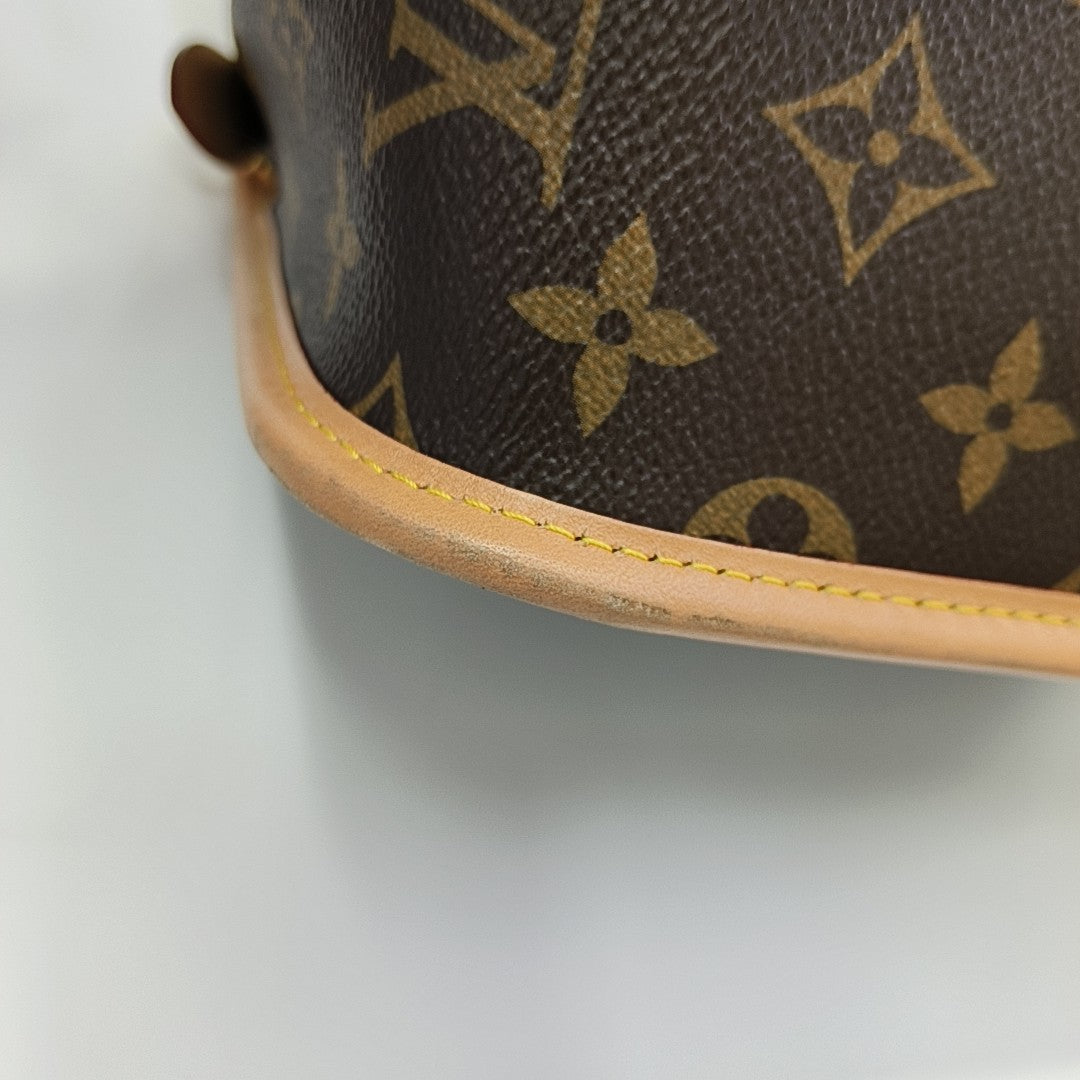 DIANE Monogram Coated Canvas Brown