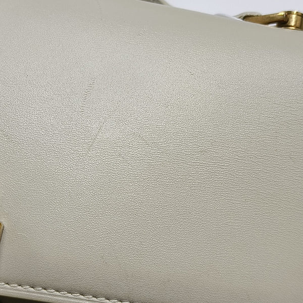 LE CARRÉ Small Calfskin White