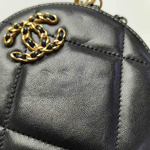 CHANEL 19 Small Quilted Lambskin Black
