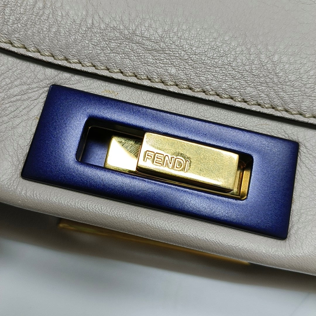 Peekaboo Medium Calfskin Gray