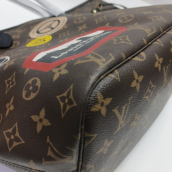NEVERFULL MM Monogram Coated Canvas Brown