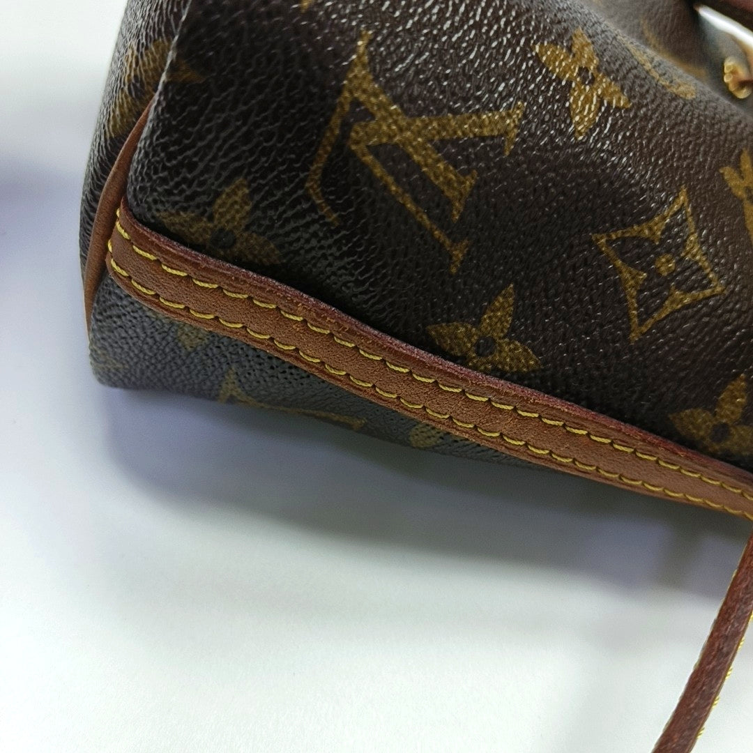 NÉONOÉ Nano Lona Revestida Monogram Marrón