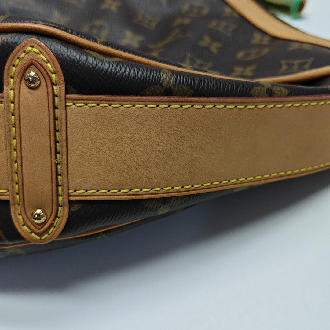 TULUM Monogram Coated Canvas Brown