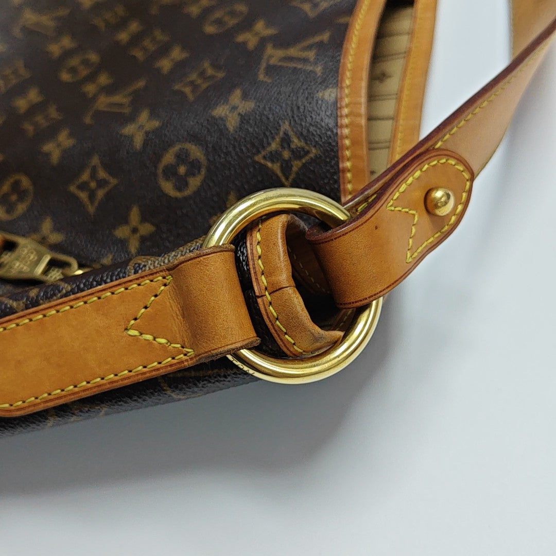 Monogram Coated Canvas Tote Bag Brown